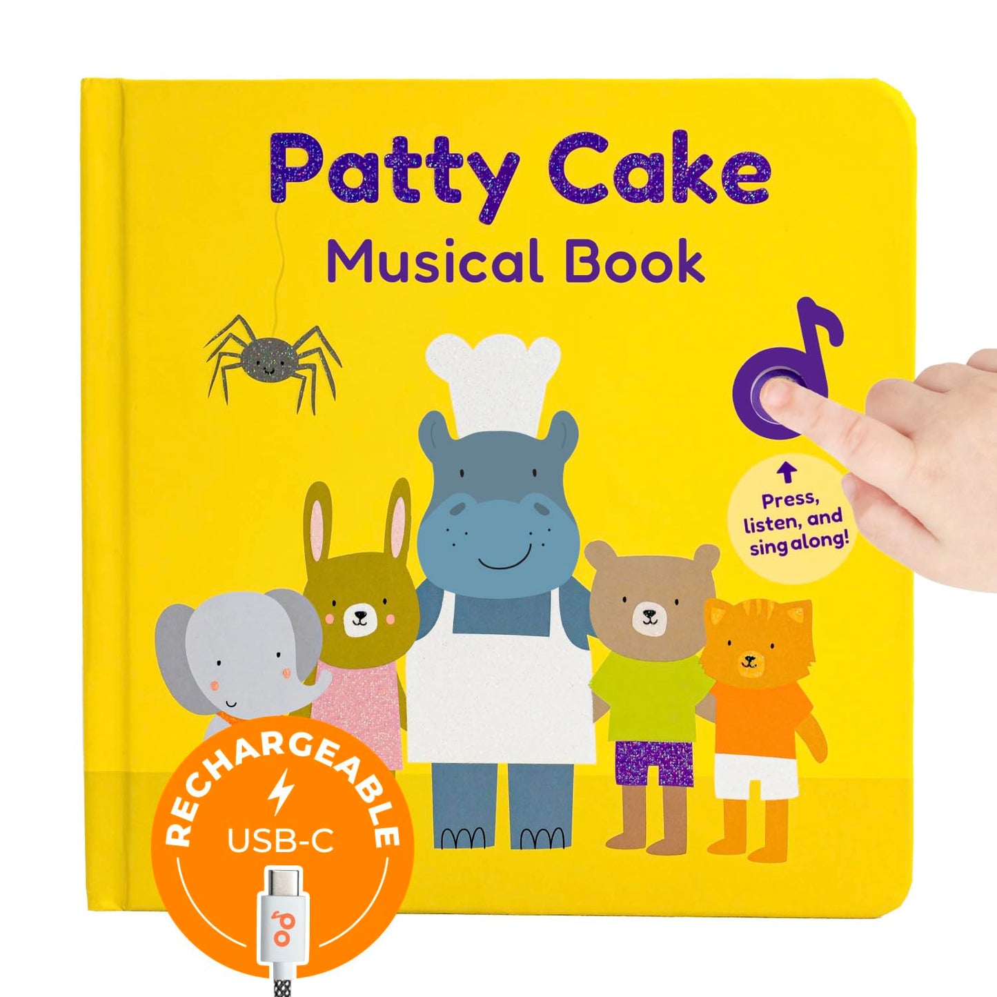 Cali's Books Patty Cake Nursery Rhymes — Interactive Sound Book for Toddlers 1–3