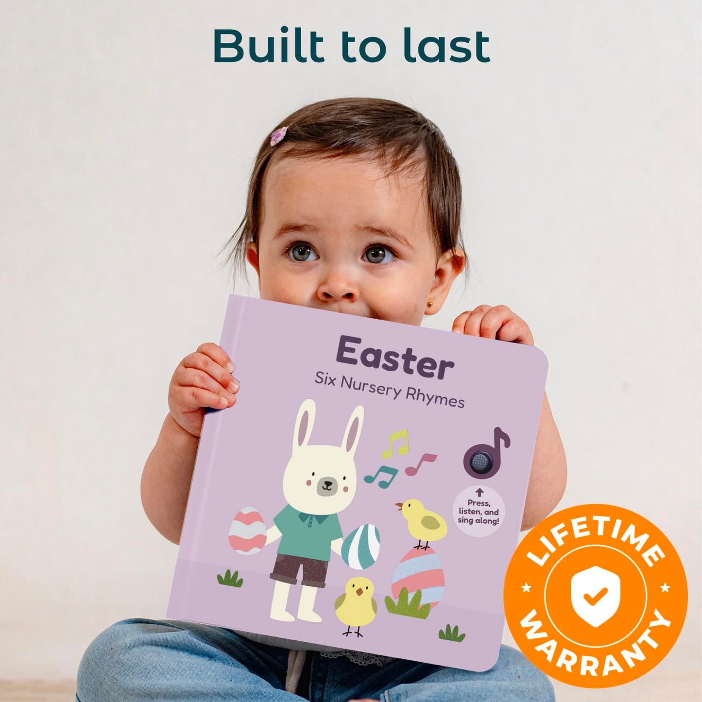Cali's Books Easter Nursery Rhymes Musical Book – USB-C Rechargeable Toddler Gift