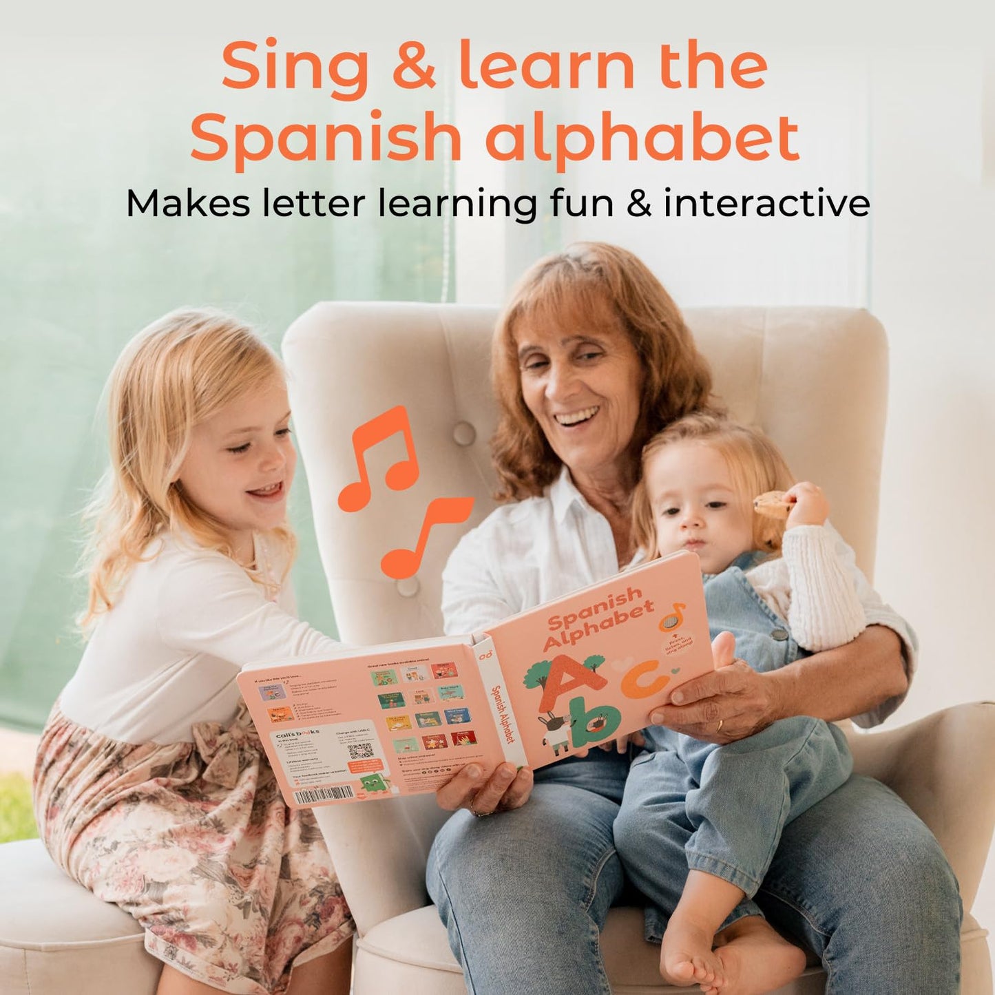 Cali's Books Spanish Nursery Rhymes Sound Book for Babies & Toddlers 1-3 – Bilingual Spanish Songs