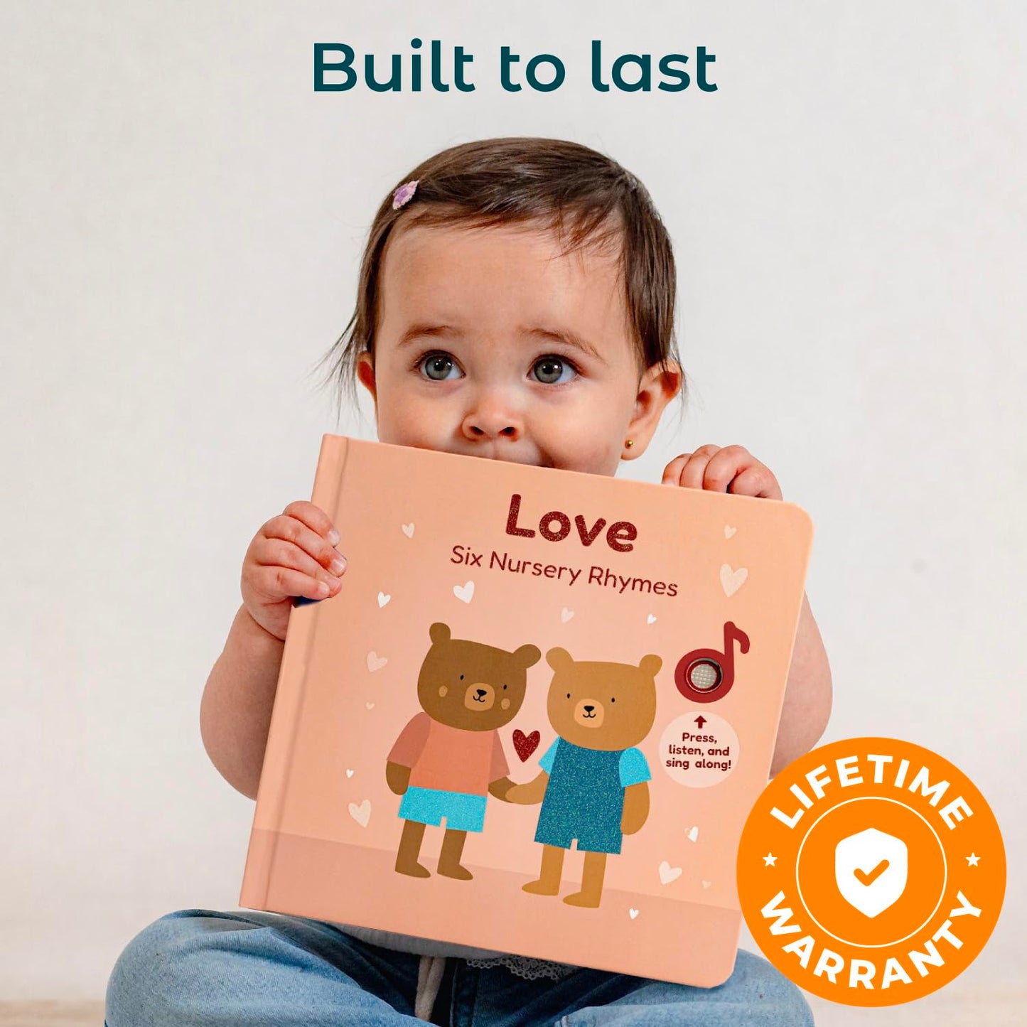 Cali's Books: Toddler Valentine Sound Book with Nursery Rhymes (USB-C Rechargeable)