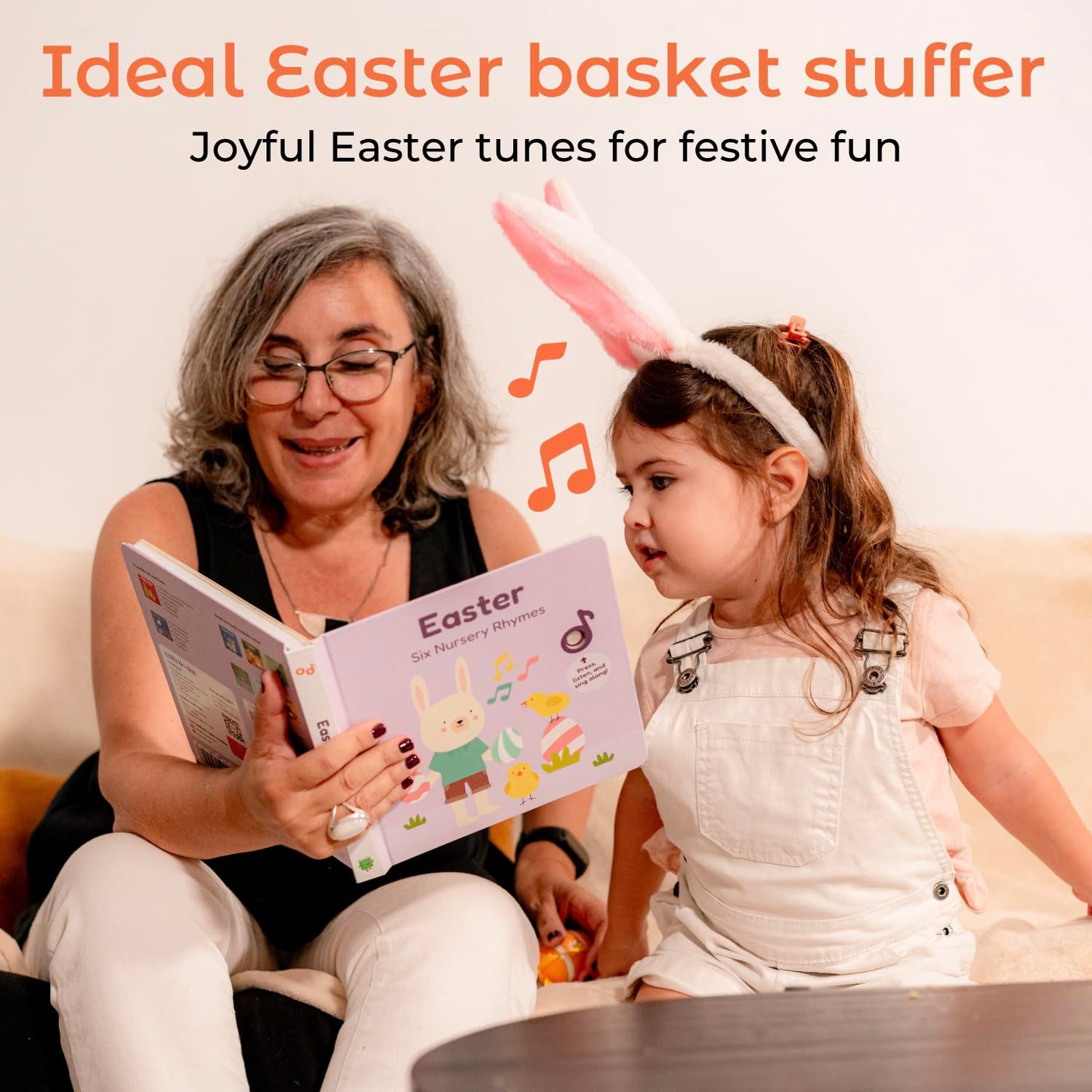 Cali's Books Easter Nursery Rhymes Musical Book – USB-C Rechargeable Toddler Gift