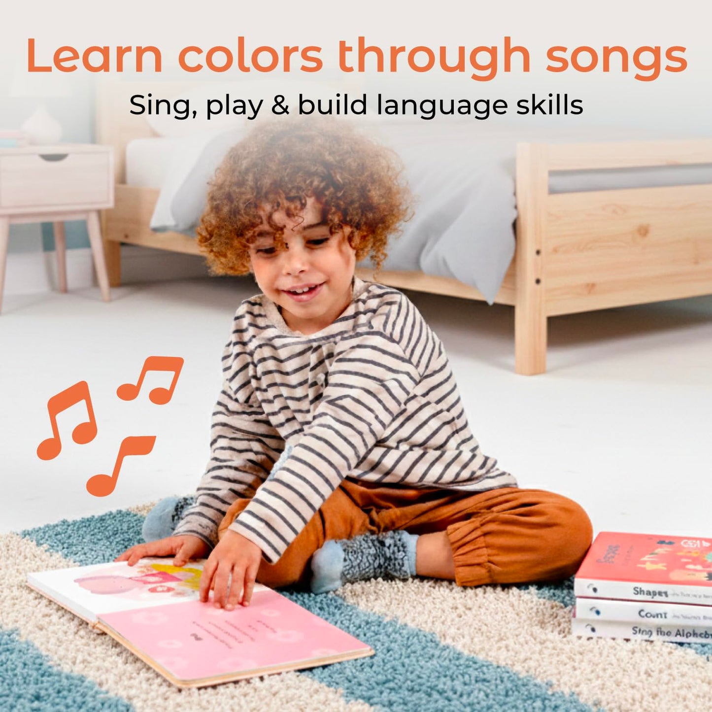 Cali's Books Colors Book for Toddlers 1-3 – Musical Interactive Baby Sound Book