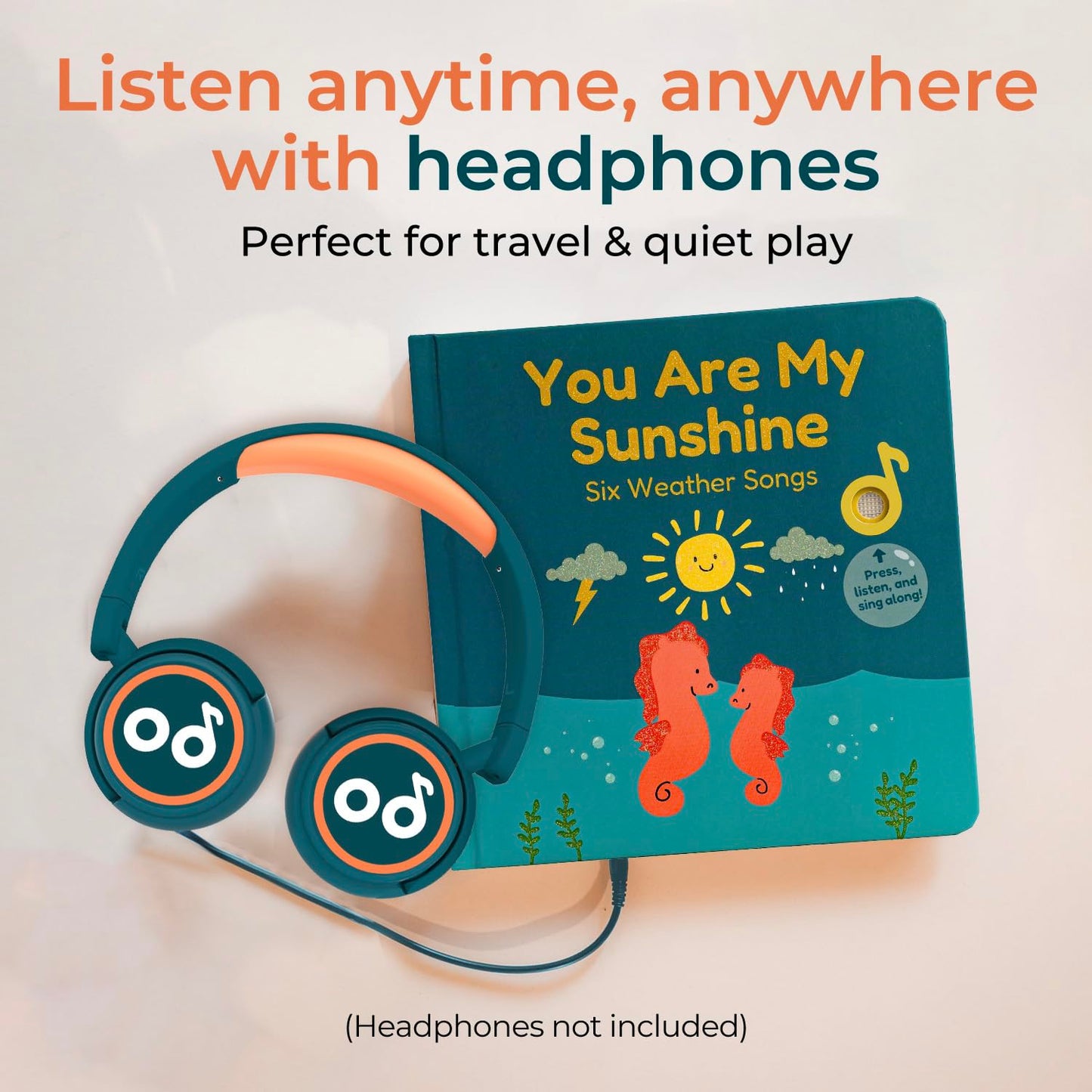 Cali's Books You Are My Sunshine Music Book for Toddlers | Interactive Nursery Rhymes