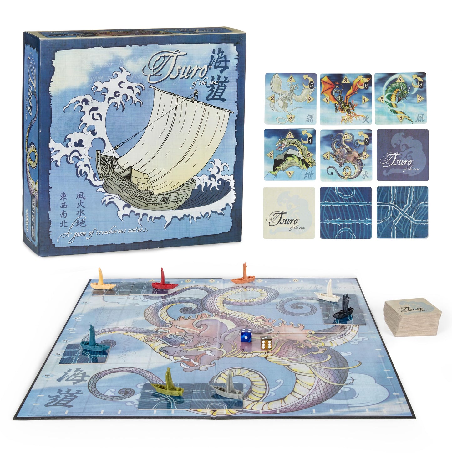 Calliope Tsuro of the Seas – Path-Building Strategy Board Game for 2–8 Players (30–45 Min)