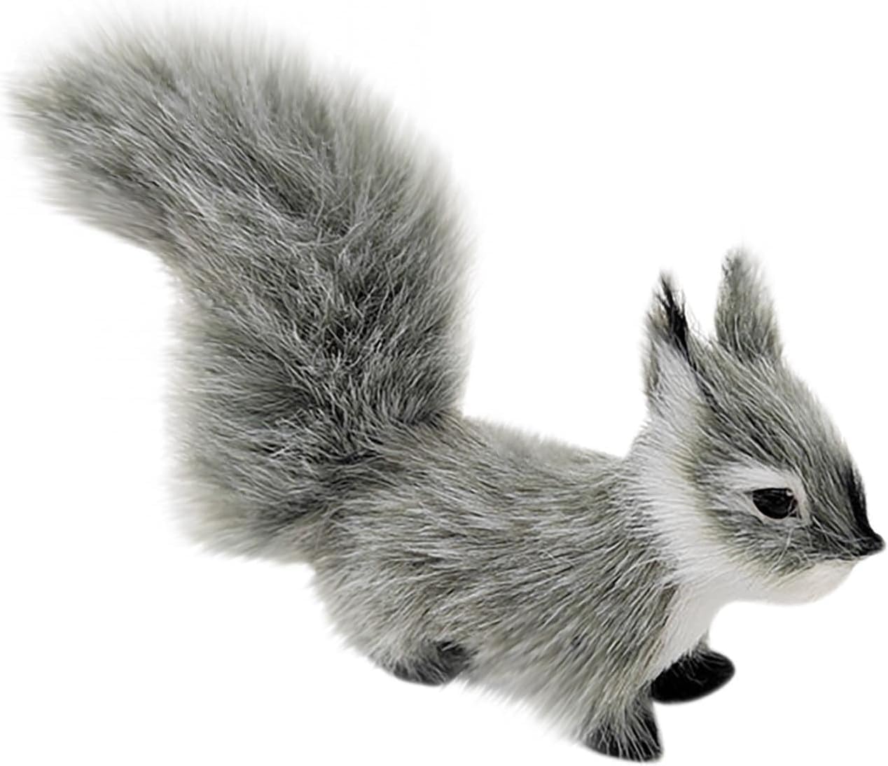 Calsgkspray Gray Mini Squirrel Plush - 4.8-Inch Soft Toy for Home Decor & Gift