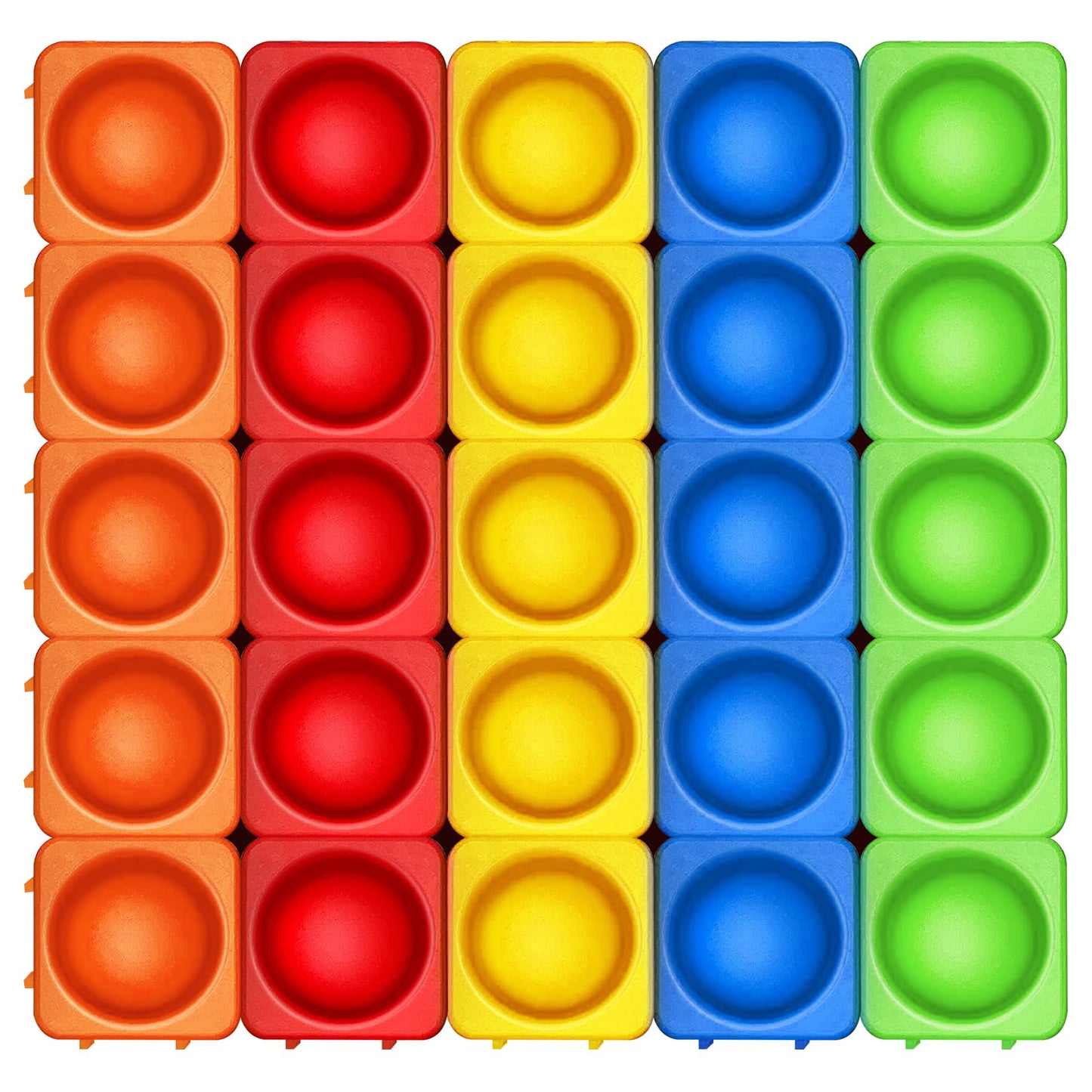 Candisplay Giant Pop Blocks Bubble – Premium Silicone Fidget Blocks (25PCS)