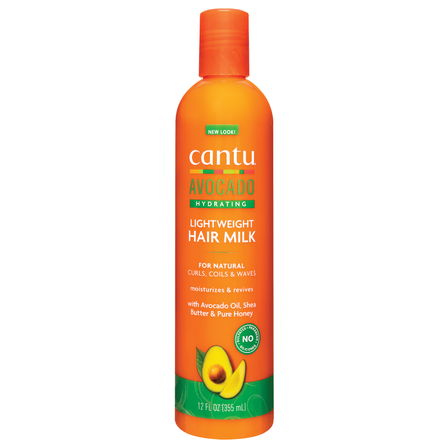 Cantu Avocado Lightweight Hair Milk 12 oz / 355 ml - For Moisturized, Defined Curls & Coils
