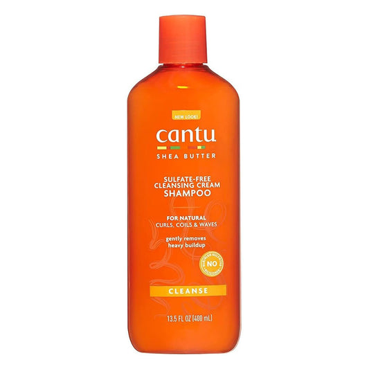 Cantu Sulfate-Free Cleansing Cream Shampoo 13.5 oz / 400 ml - For Hydrated Natural Curls & Colour-Treated Hair