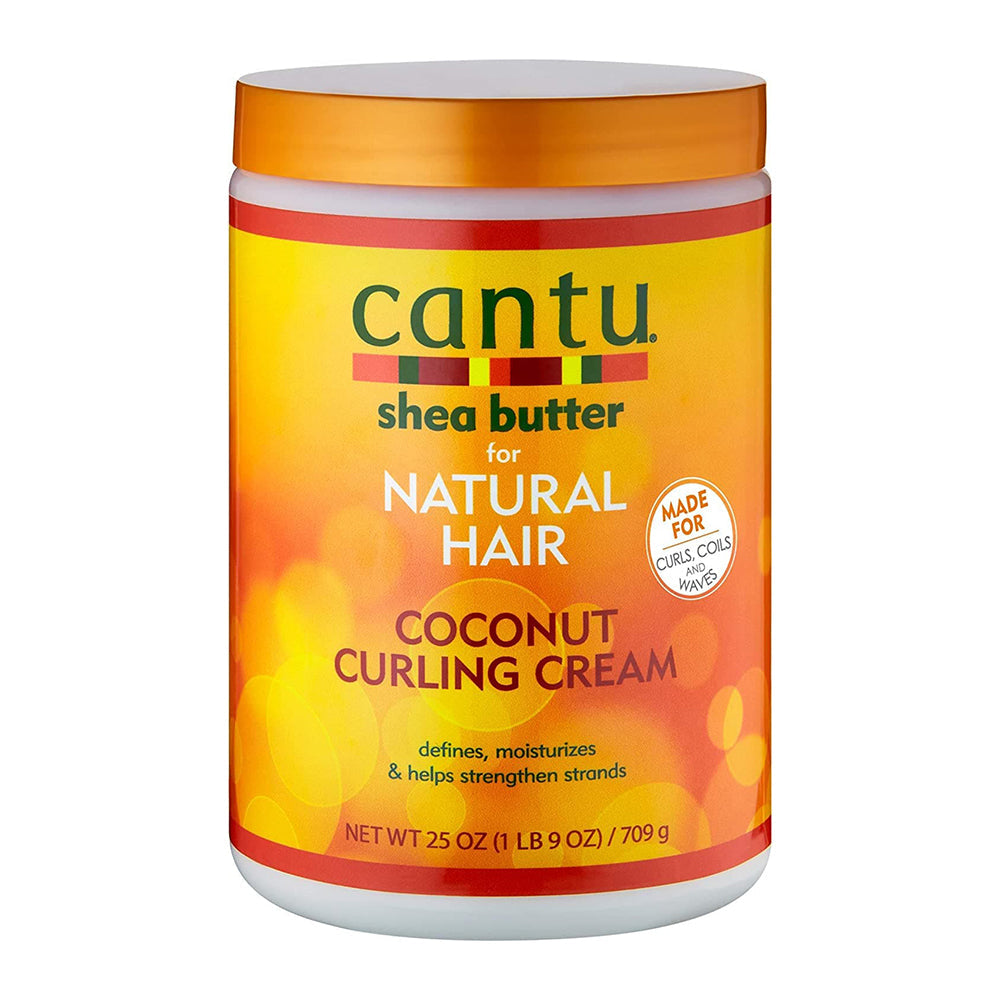 Cantu Coconut Curling Cream 25 oz / 709 gm - For Defined, Hydrated Natural Curls