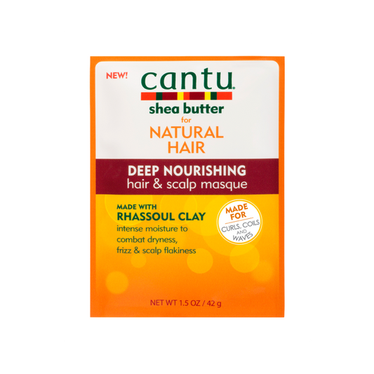 Cantu Deep Nourishing Hair & Scalp Masque 1.5 oz / 42 gm - For Dry, Frizzy Hair & Scalp