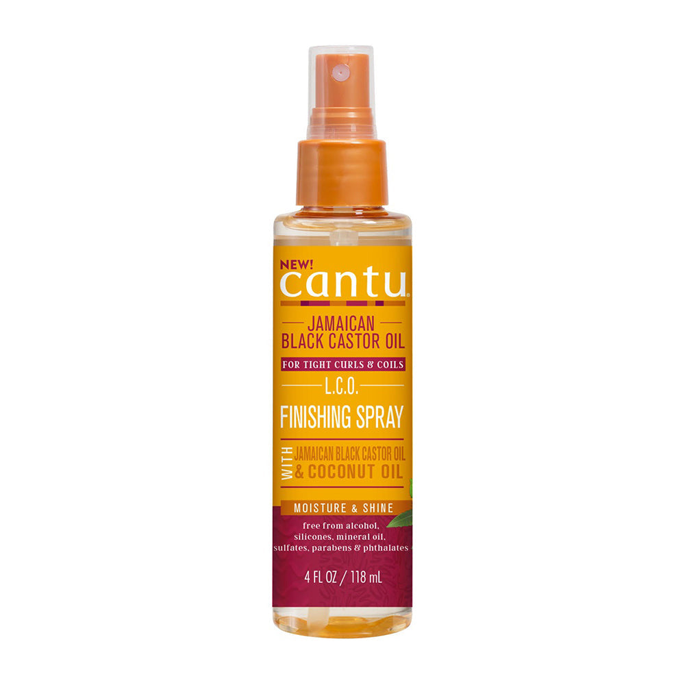 Cantu Jamaican Black Castor Oil Finishing Spray 4 oz / 118 ml - Moisture, Shine & Frizz Control