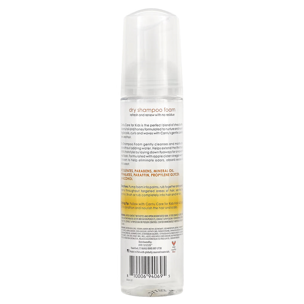 Cantu For Kids Dry Shampoo Foam 6 oz / 171 ml - For Gentle Curls, Coils & Waves