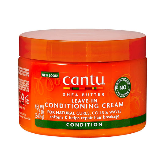 Cantu Leave-In Conditioning Cream Deeply Hydrating for Curly, Coily & Wavy Hair 340g / 11.99oz