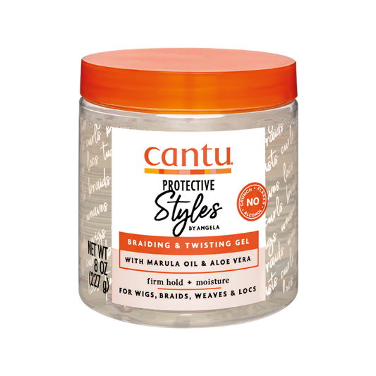 Cantu Protective Styles Braiding & Twisting Gel 8 oz / 227 gm - For Flawless Protective Styles