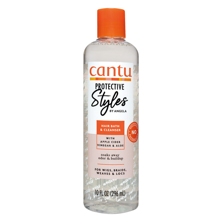 Cantu Protective Styles Hair Bath & Cleanser 10 oz / 296 ml - For Wigs, Braids, & Locs