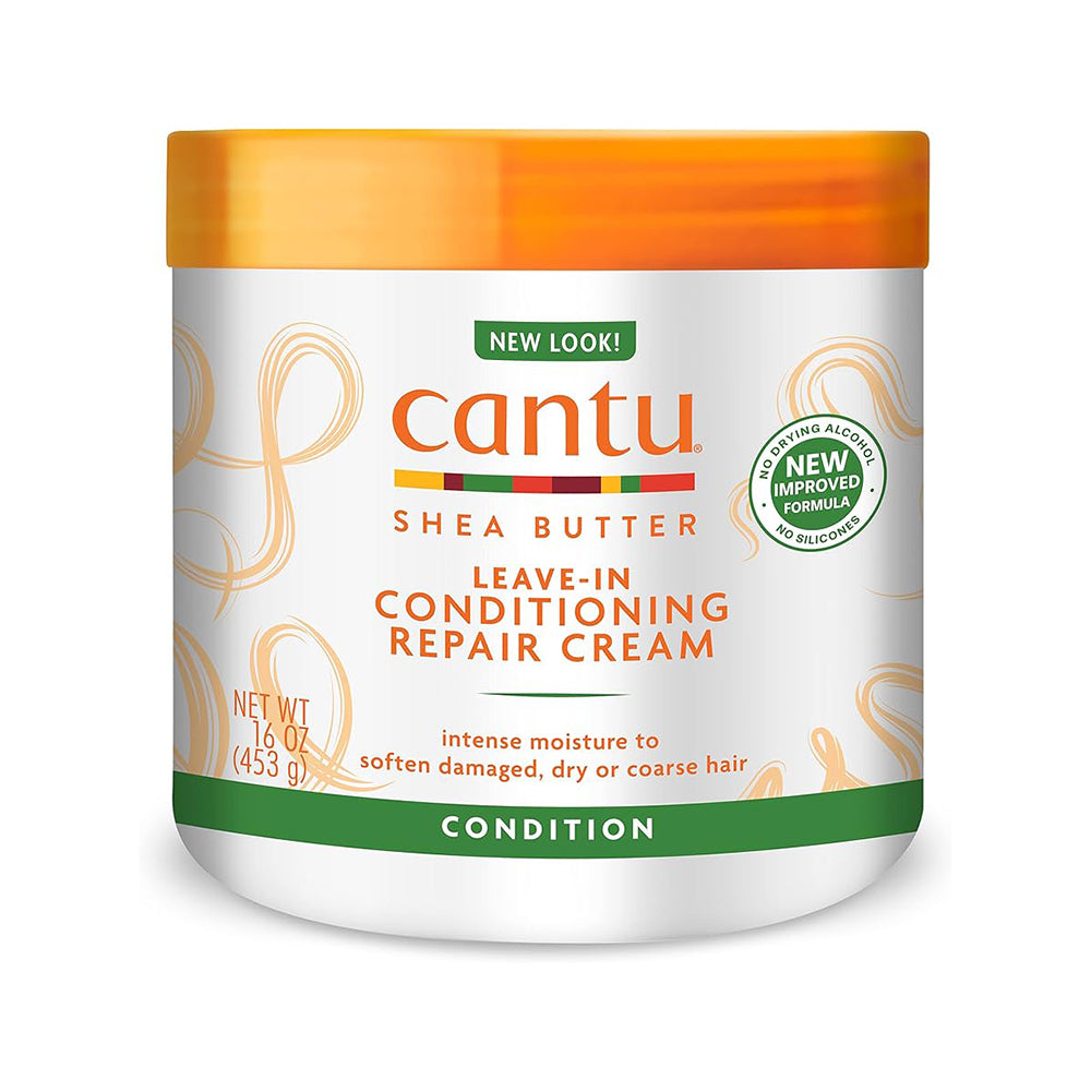 Cantu Shea Butter Leave-In Conditioning Repair Cream 16 oz / 453 gm - For Intense Moisture & Repair