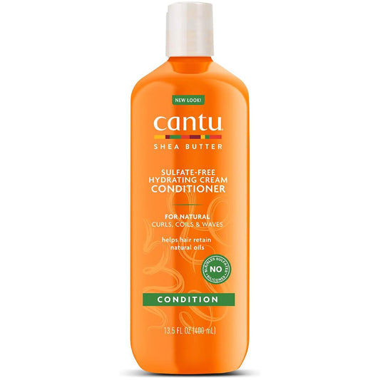 Cantu Sulfate-Free Hydrating Cream Conditioner 13.5 oz / 400 ml - For Natural, Dry & Brittle Hair