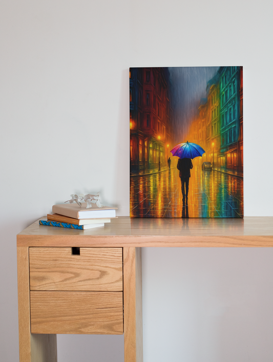 Moody Urban Street Scene Poster