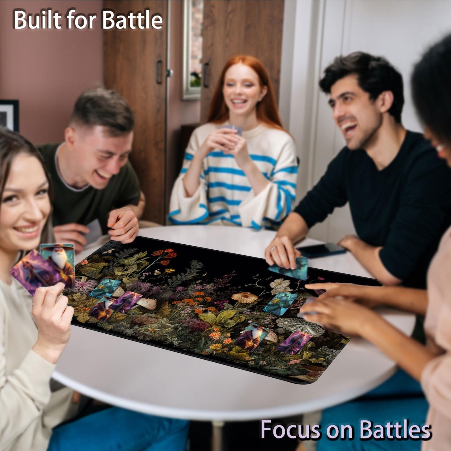 CAPAUNVDA MTG Playmat 24x14 – Large Tabletop Card Game Mat for MTG, TCG & LCG
