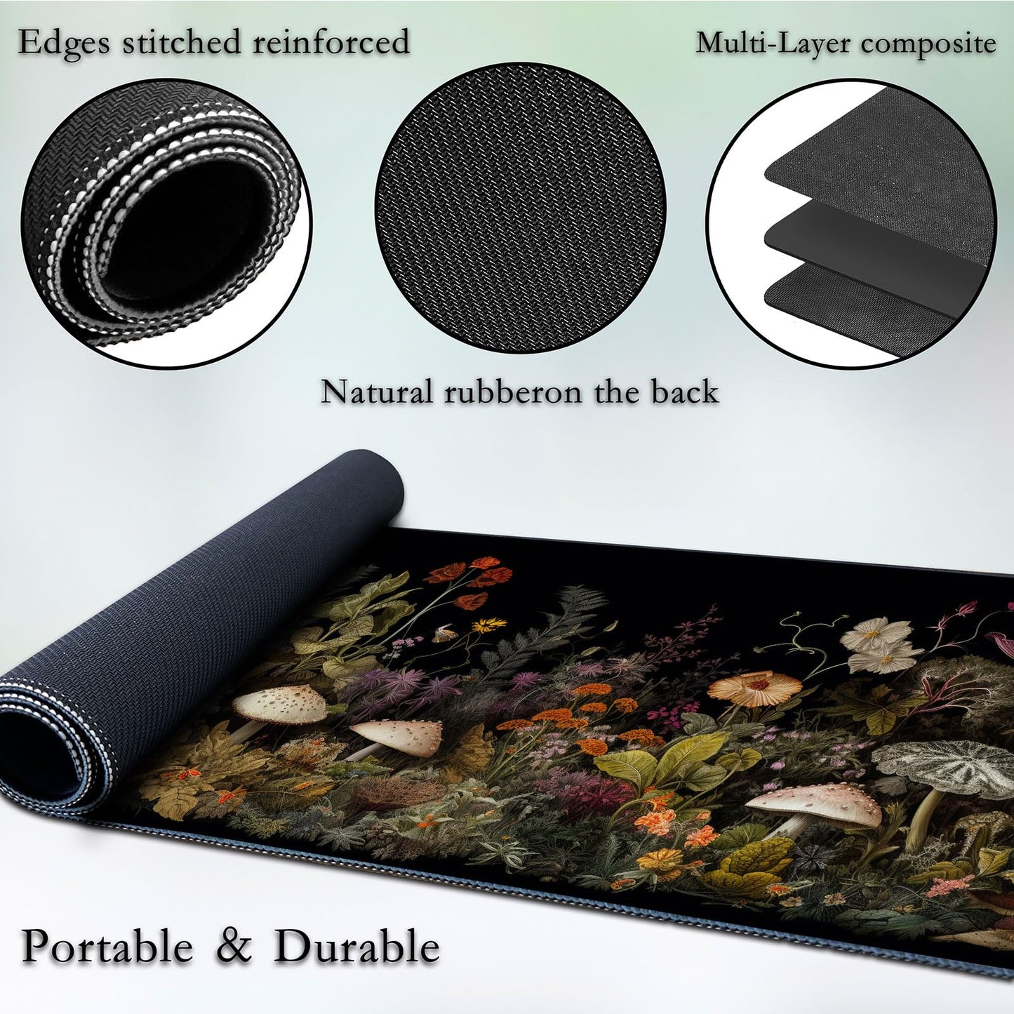 CAPAUNVDA MTG Playmat 24x14 – Large Tabletop Card Game Mat for MTG, TCG & LCG