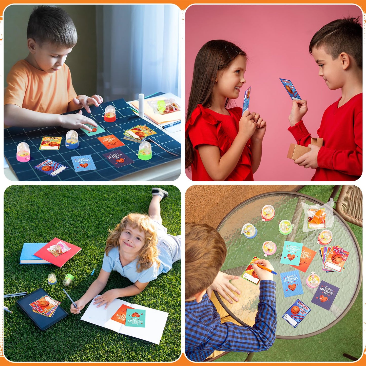 Capoda 36-Pack Valentines Finger Basketball Games & Cards | Classroom Gift Ideas