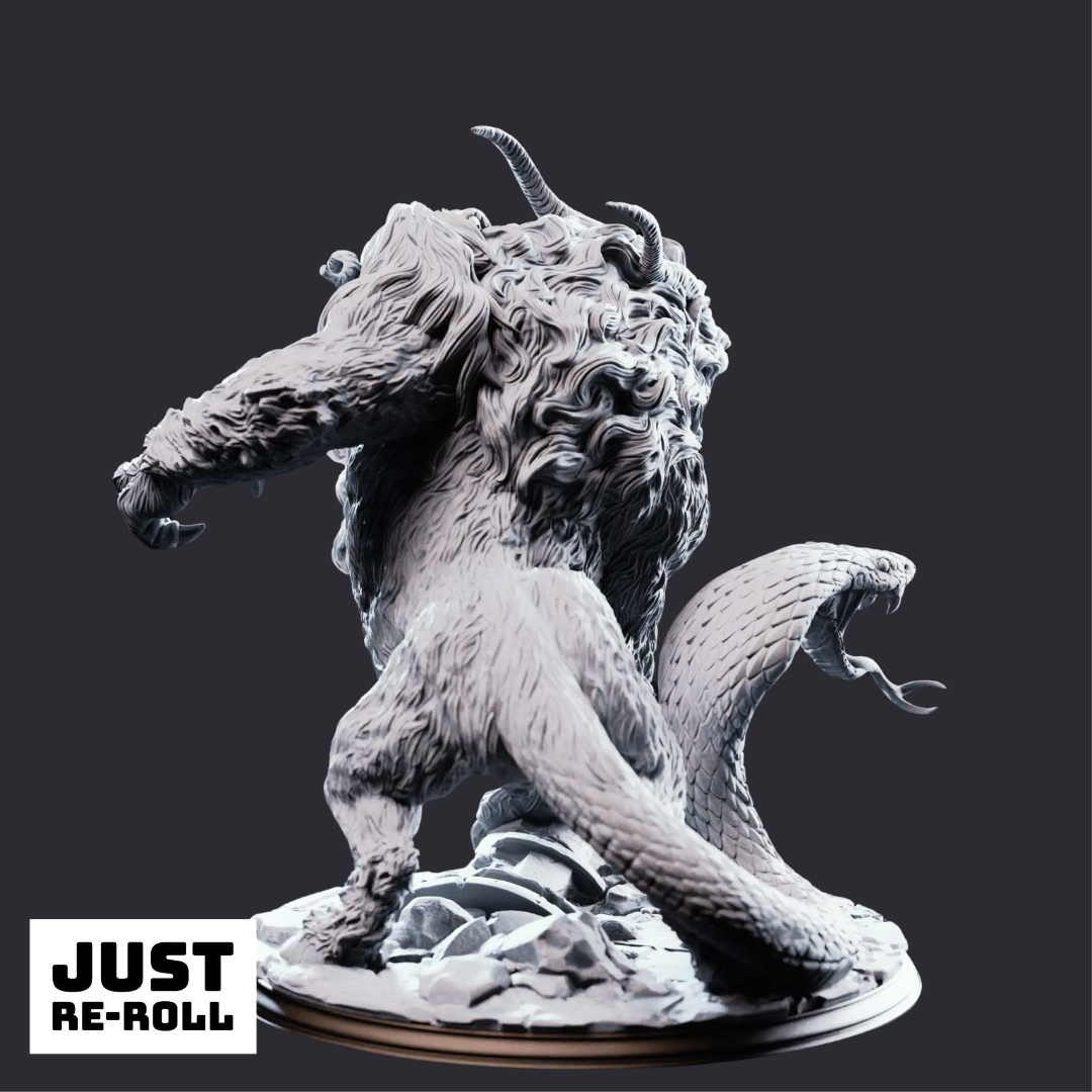 Capricalion Chimera of the Plains - 3D Printed Monster Miniature