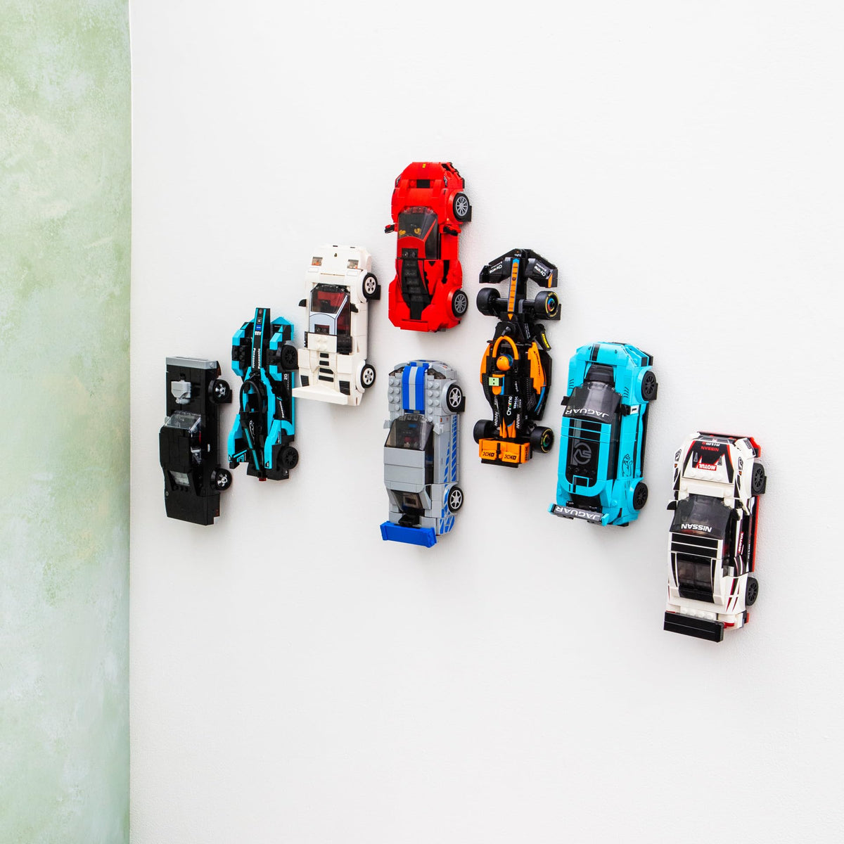 Capricorn Goods Wall Mount Hook for Speed Champions Cars – 12-Pack Display Bracket (8-Wide, UK-Made)