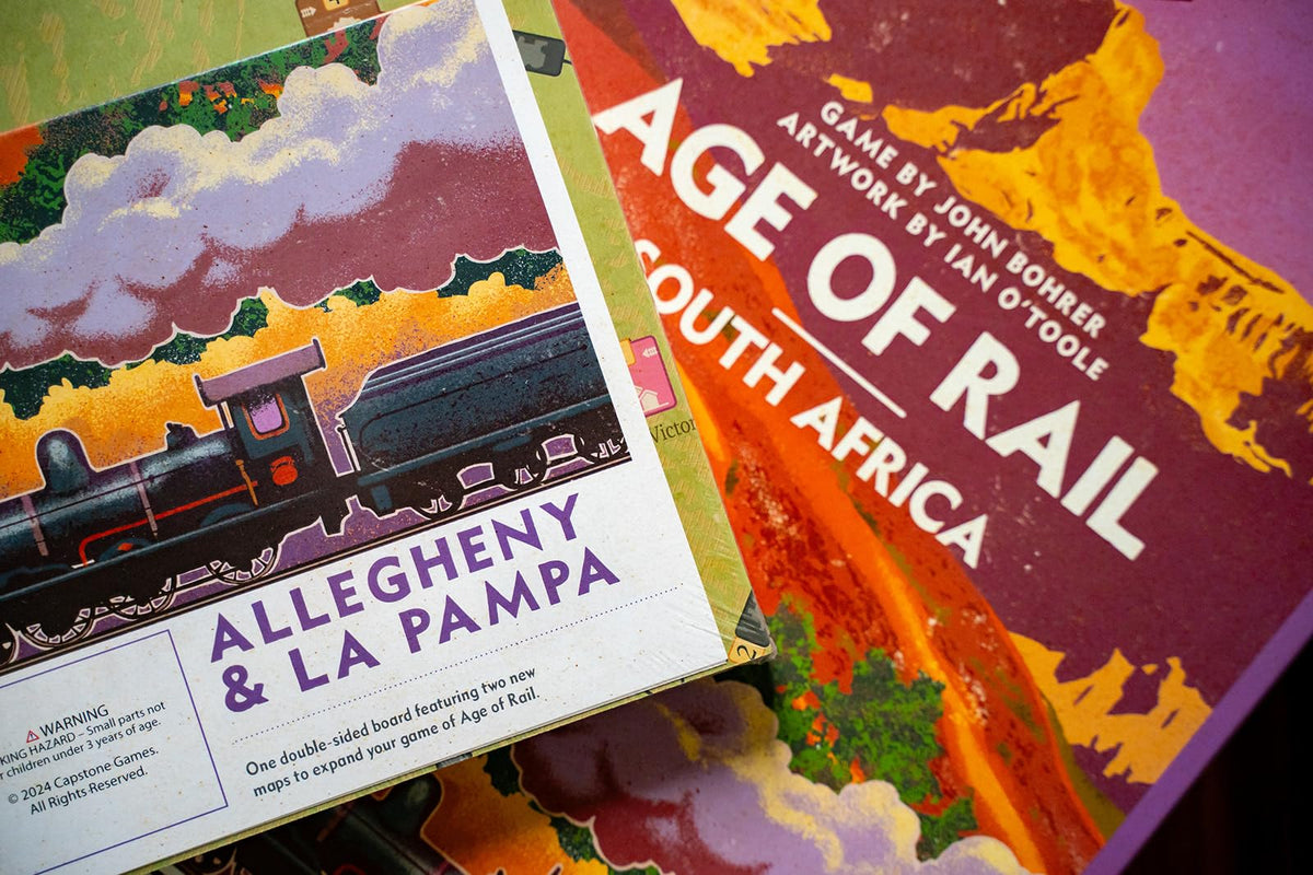 Capstone Games Age of Rail: La Pampa & Allegheny Expansion – Strategy Board Game