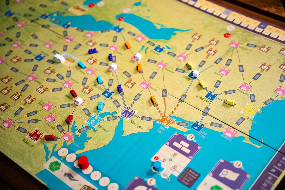 Capstone Games Age of Rail: La Pampa & Allegheny Expansion – Strategy Board Game