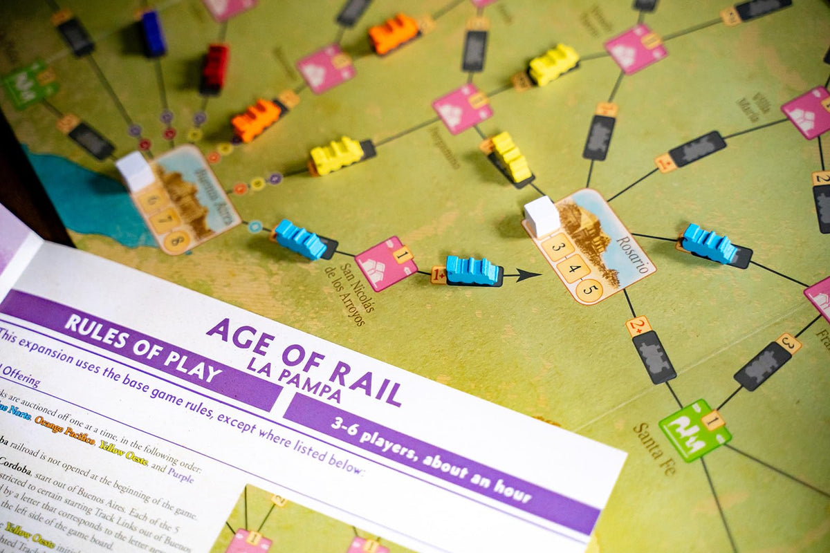 Capstone Games Age of Rail: La Pampa & Allegheny Expansion – Strategy Board Game