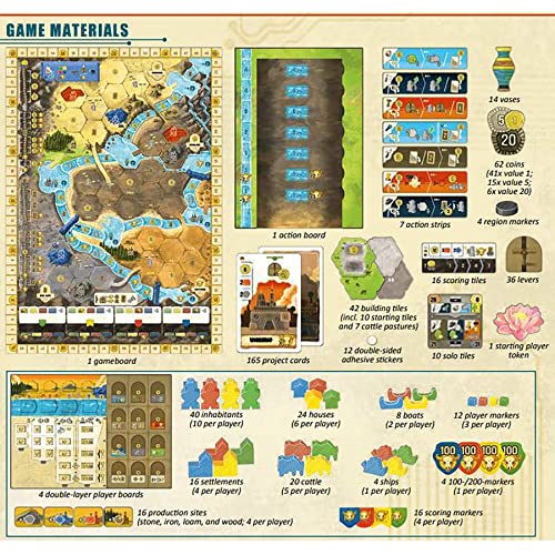 Capstone Games Boonlake: Hand Management & Exploration Strategy (1-4 Players)