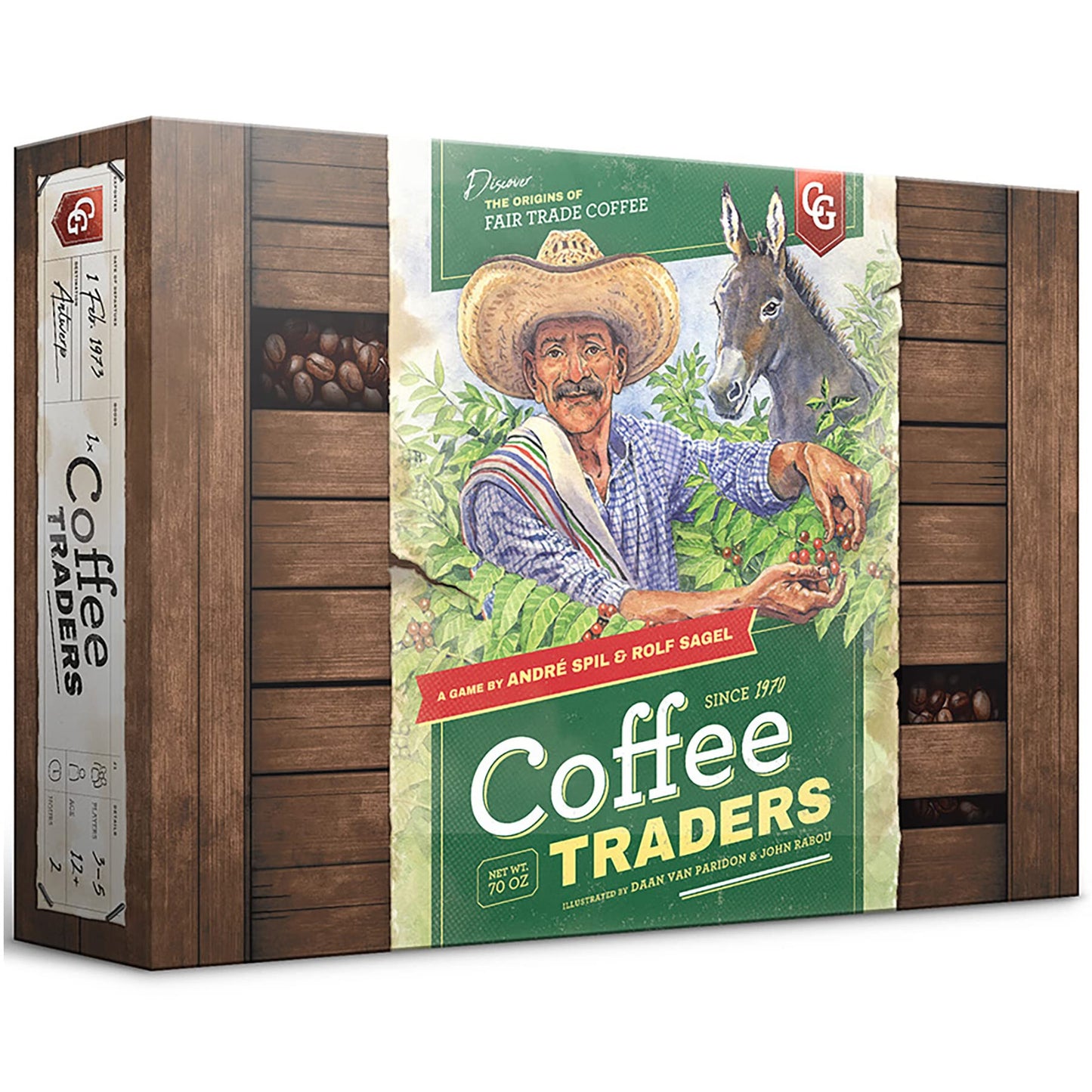 Capstone Games: Coffee Traders — Strategy Board Game for 3–5 Players (120 Min)