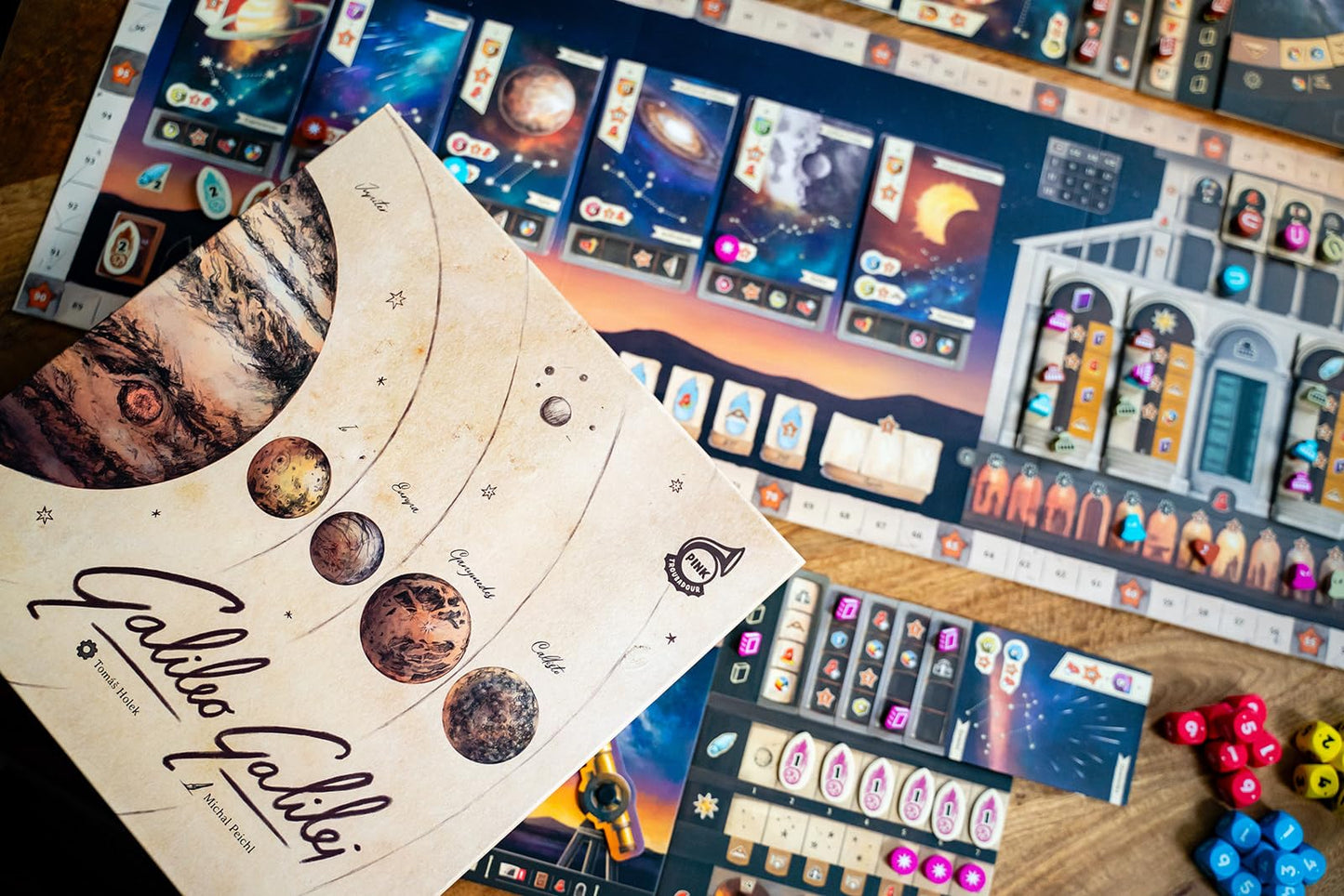Capstone Games Galileo Galilei | Euro-Style Astronomy Strategy Board Game | 1-4 Players | 90 Minutes