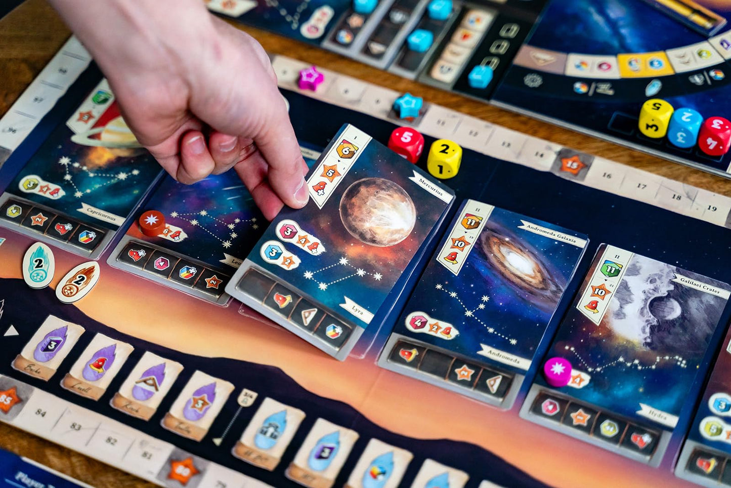 Capstone Games Galileo Galilei | Euro-Style Astronomy Strategy Board Game | 1-4 Players | 90 Minutes