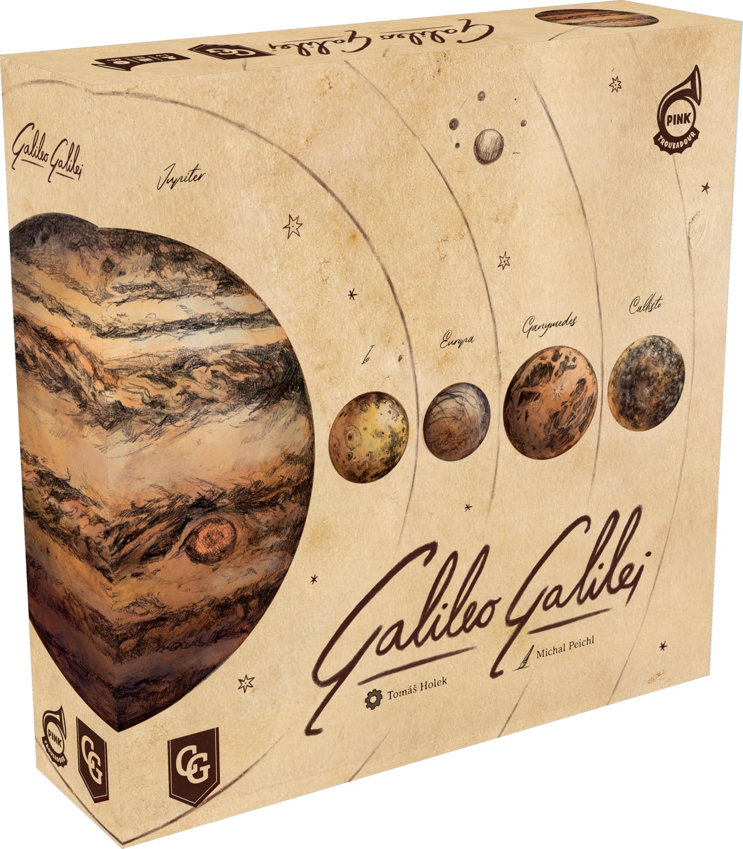 Capstone Games Galileo Galilei | Euro-Style Astronomy Strategy Board Game | 1-4 Players | 90 Minutes