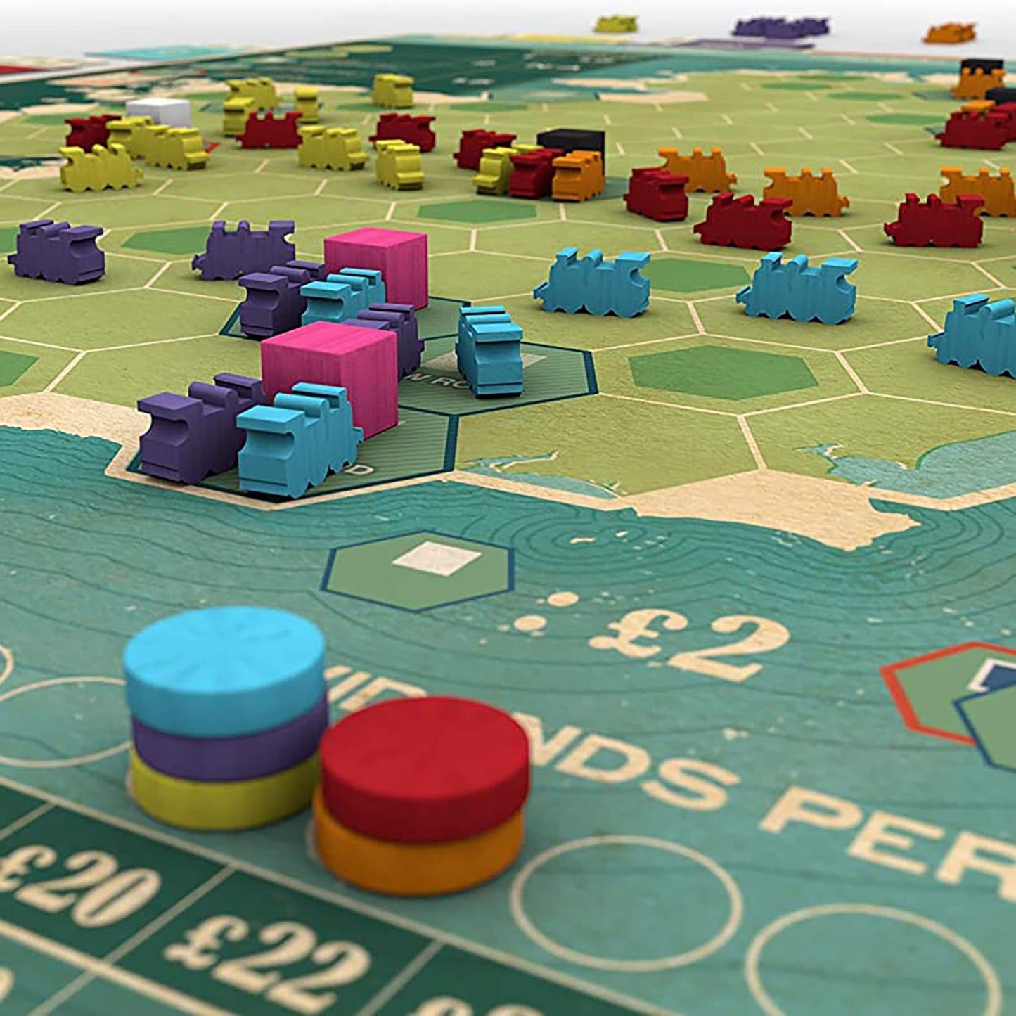 Capstone Games: Irish Gauge — Strategy Board Game for 3-5 Players, 60-Minute Play Time