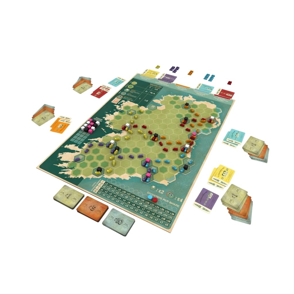 Capstone Games: Irish Gauge — Strategy Board Game for 3-5 Players, 60-Minute Play Time