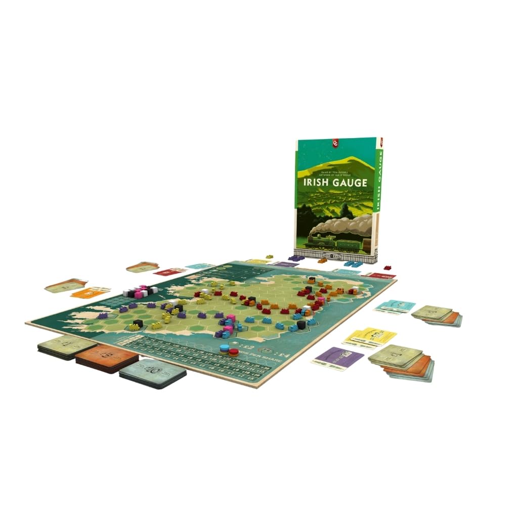 Capstone Games: Irish Gauge — Strategy Board Game for 3-5 Players, 60-Minute Play Time