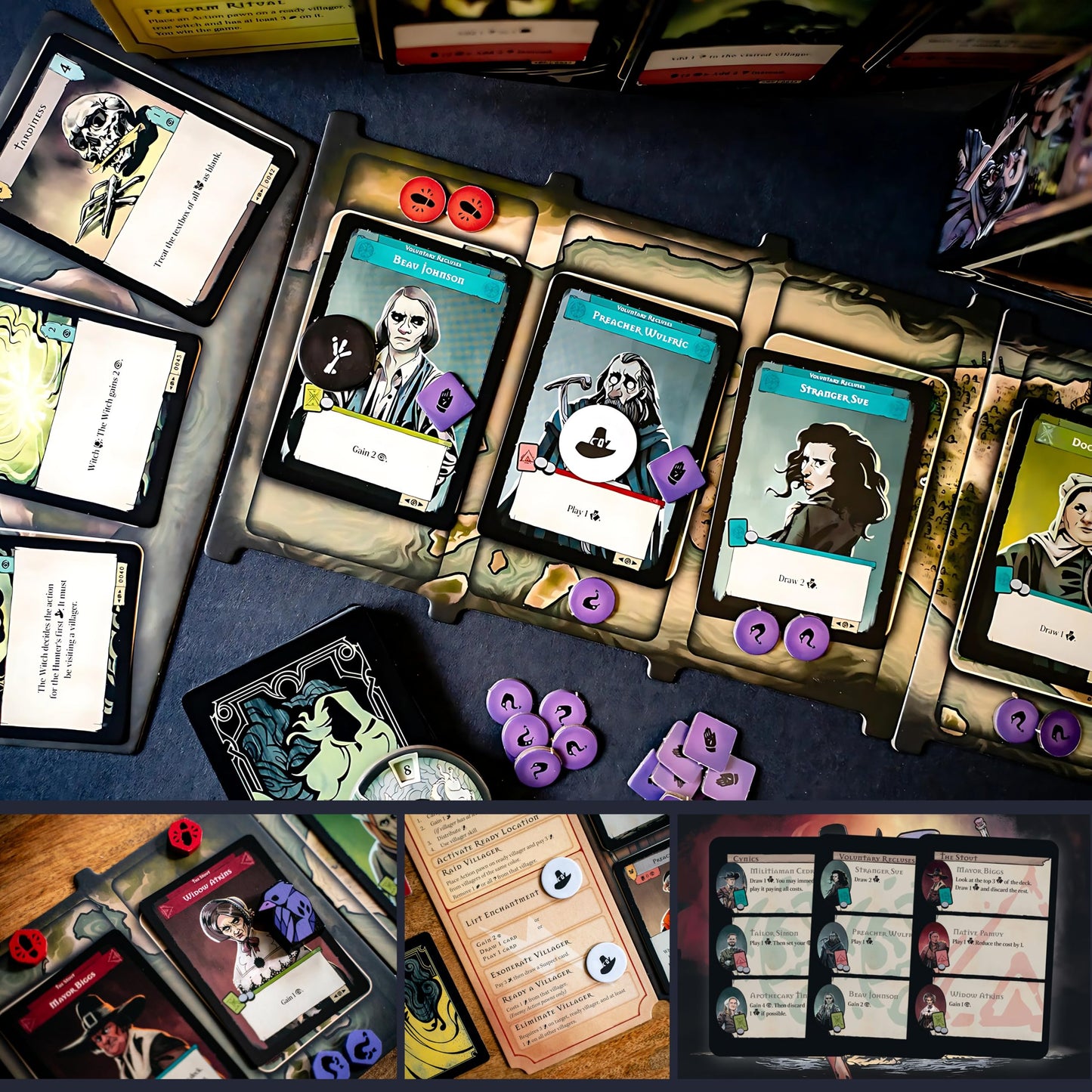 Capstone Games Pagan: Fate of Roanoke - Dueling Witch & Hunter Asymmetrical Card Game