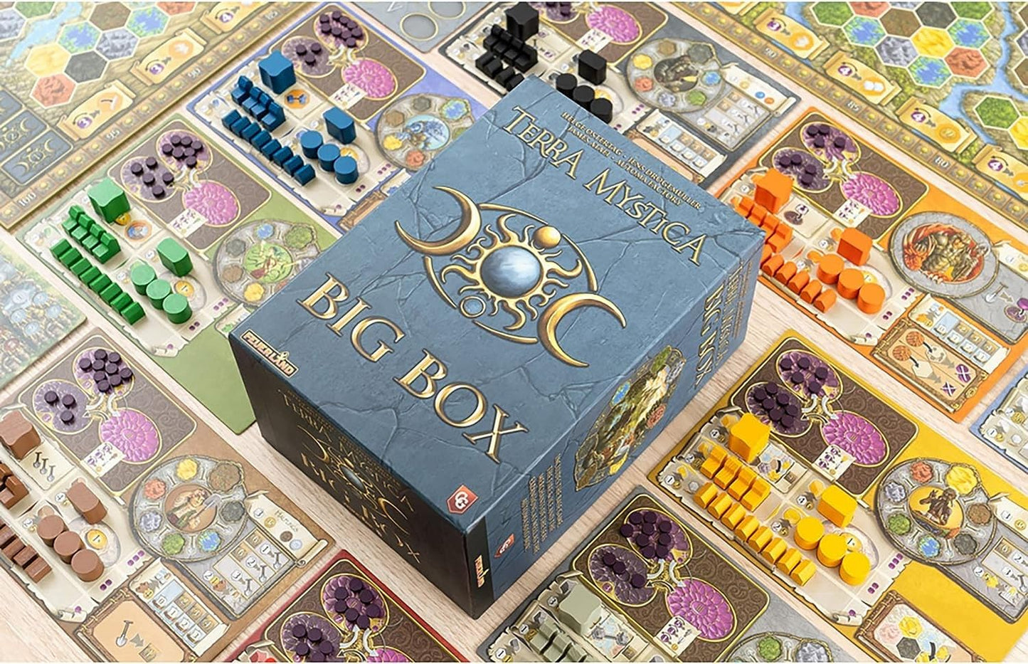Capstone Games Terra Mystica Big Box – Base Game, Fire & Ice Expansion, Merchants of the Seas, Automa Solo Mode