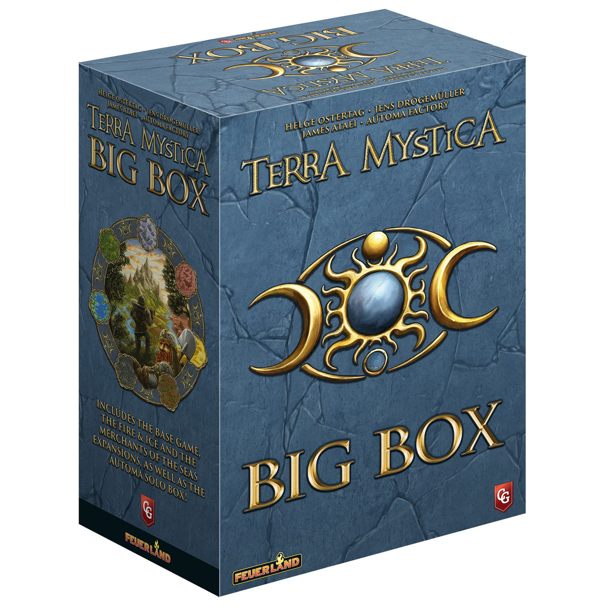Capstone Games Terra Mystica Big Box – Base Game, Fire & Ice Expansion, Merchants of the Seas, Automa Solo Mode