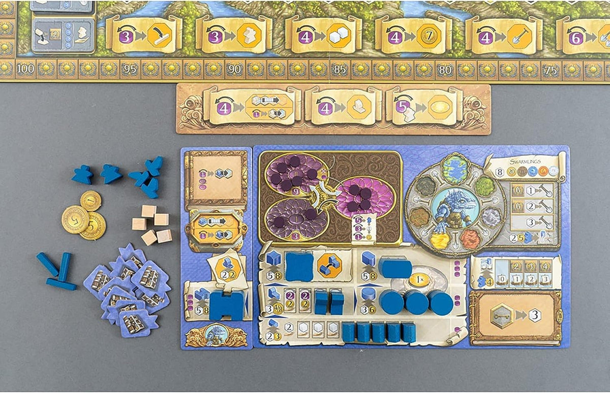 Capstone Games Terra Mystica Big Box – Base Game, Fire & Ice Expansion, Merchants of the Seas, Automa Solo Mode