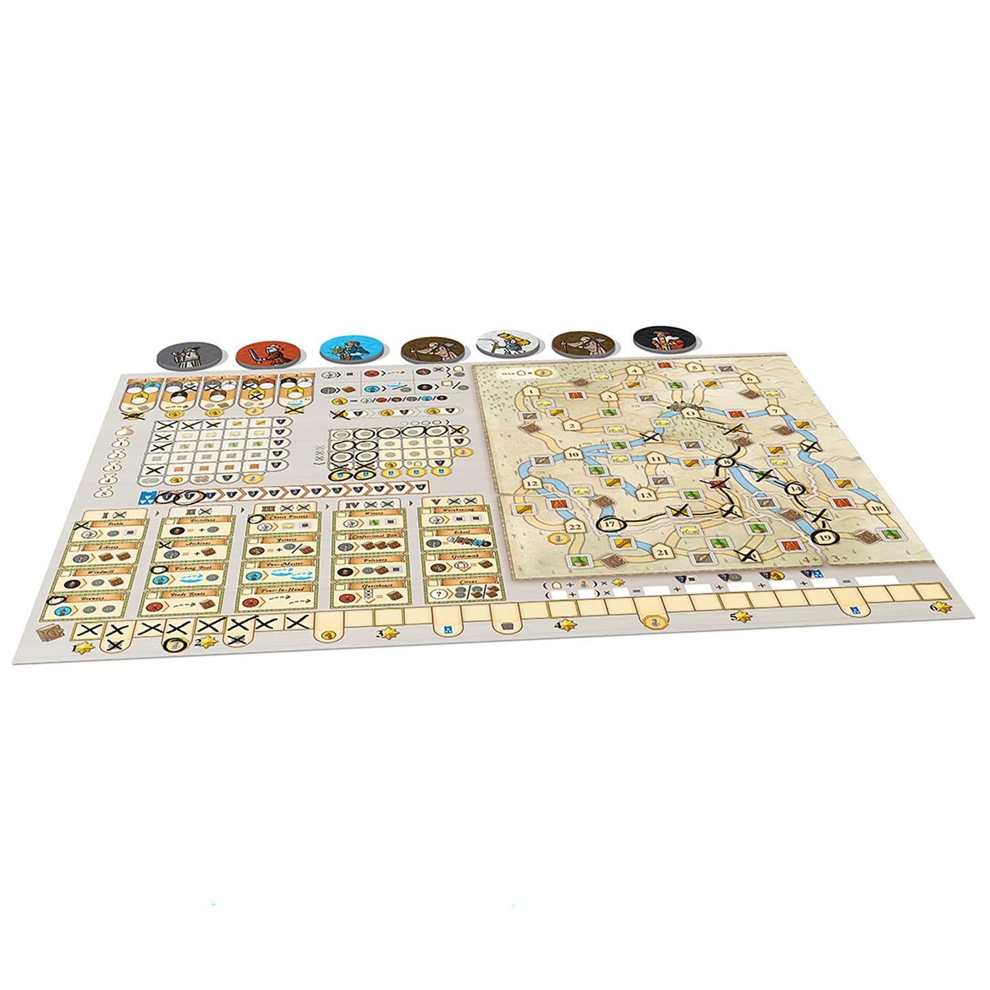 Capstone Games Joan of Arc: Orléans Draw & Write — 1–5 Players, 45 Min