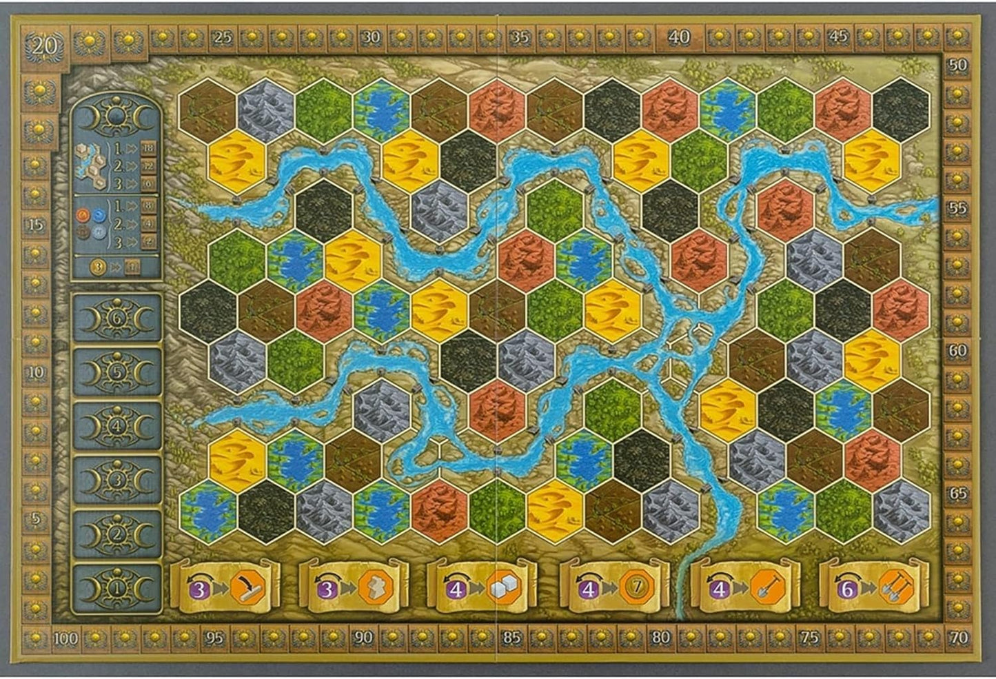 Capstone Games Terra Mystica Fire and Ice Expansion – 6 New Factions, New Board, Strategy Game (Core Required) | Ages 14+