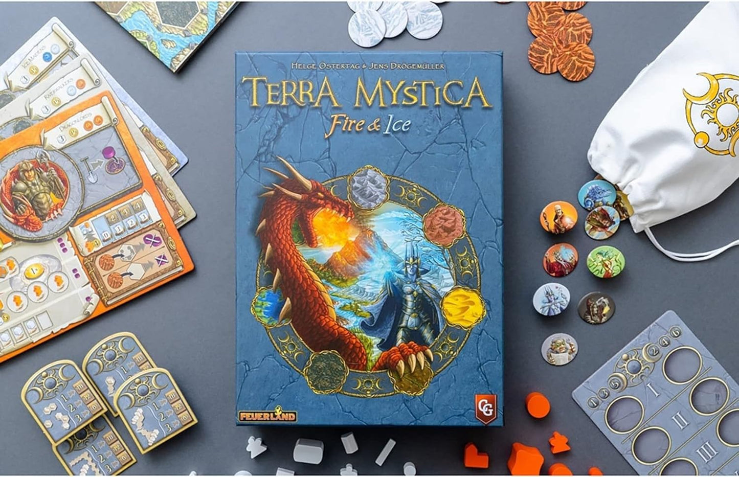 Capstone Games Terra Mystica Fire and Ice Expansion – 6 New Factions, New Board, Strategy Game (Core Required) | Ages 14+