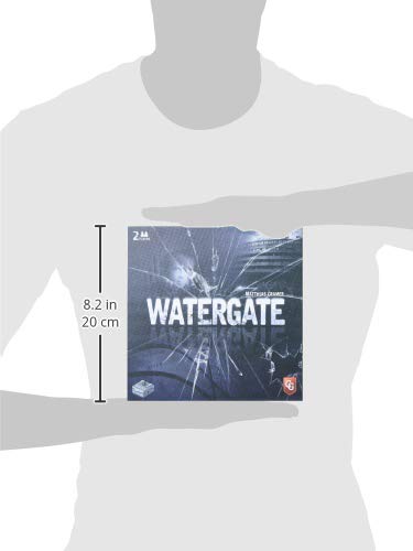 Capstone Games Watergate: Strategy Board Game for 2 Players – 30–60 Minute Playtime, Ages 12+
