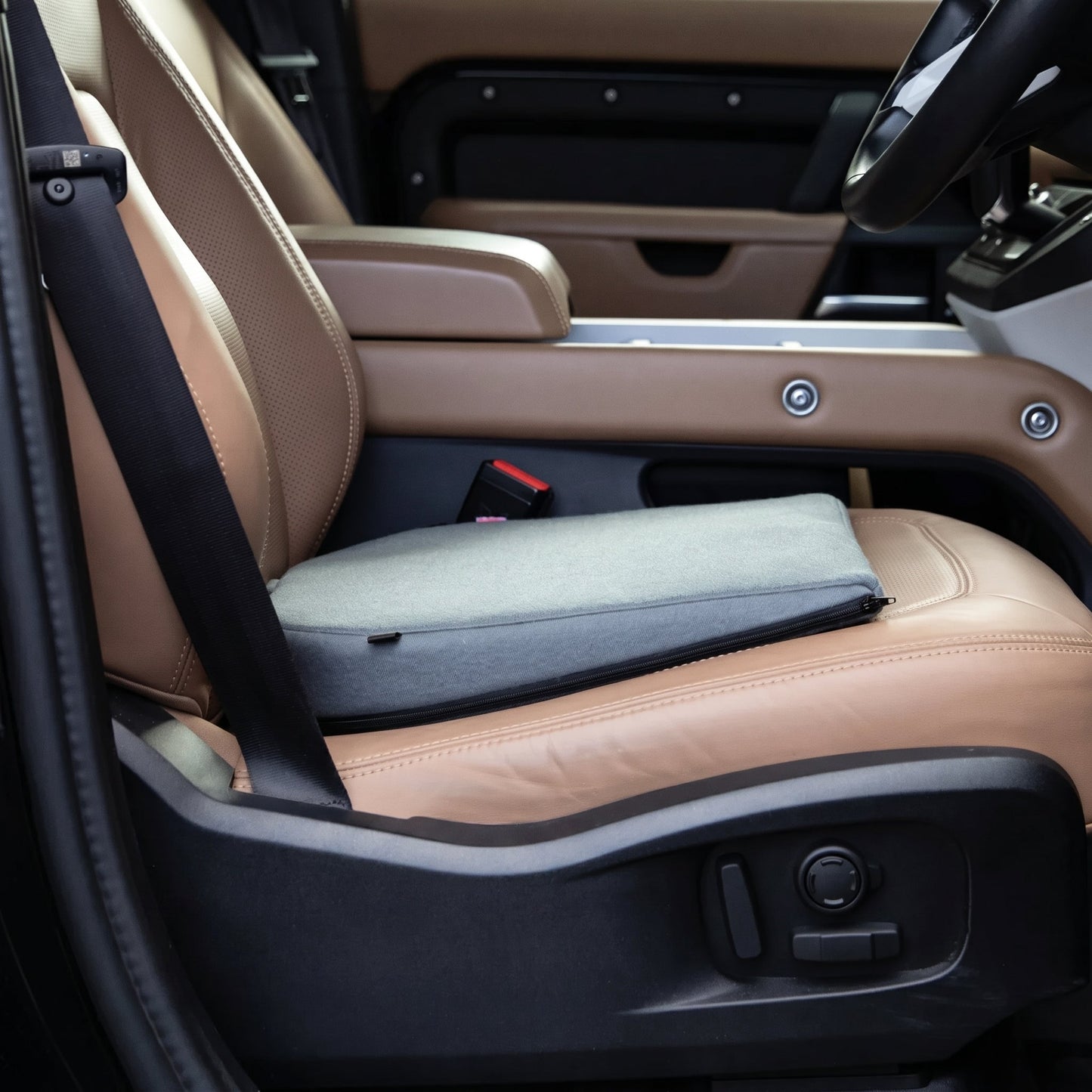 Seat Wedge Cushion for Car & Office Chair with Adjustable Strap