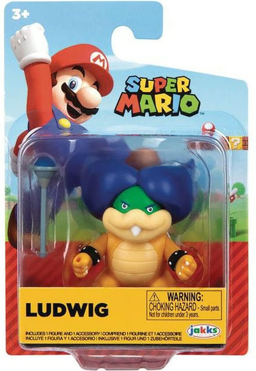 Card Game Super Mario Wave 31 Ludwig Von Koopa 2.5-Inch Poseable Mini Figure