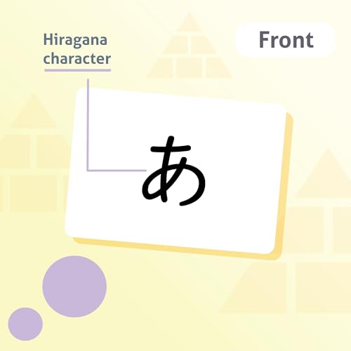 CARDDIA Japanese Hiragana Flashcards – Stroke Order, Hepburn Romaji & Example Words | Beginner Friendly