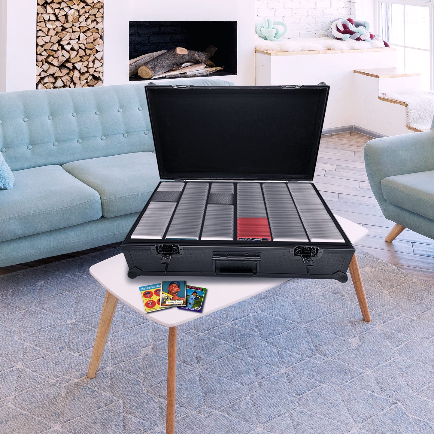 CardKingPro KingCollector: Hard Storage Case for 250+ Graded Cards – Lockable, Foam-Block Protection